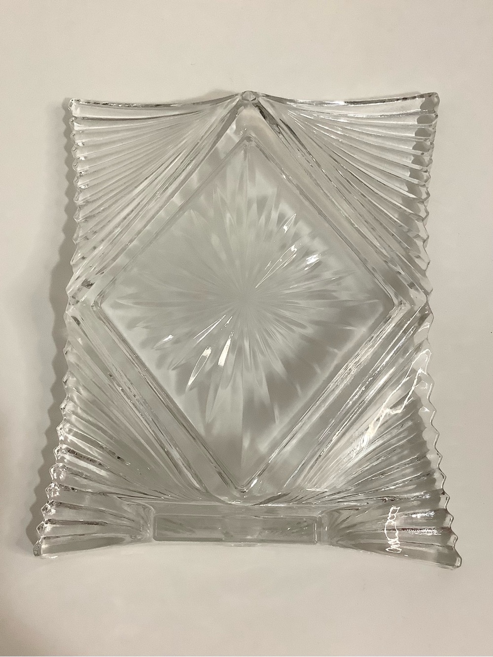 Mikasa Vintage Starlet Clear Crystal  Picture Frame, Made in Japan 🇯🇵 - Picture 4 of 9